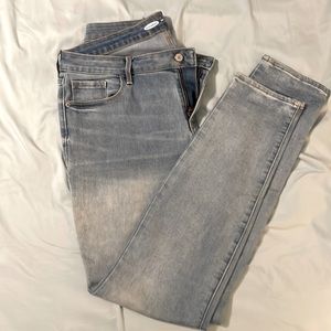 Faded blue jeans - size 12